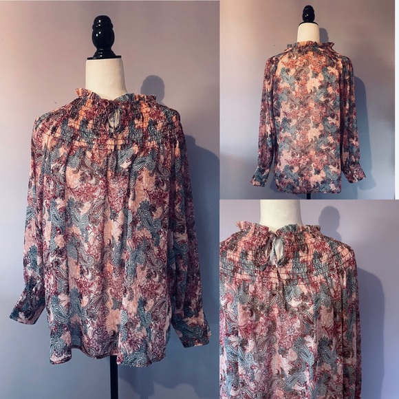 Anthropologie Tops - Anthropologie RD & KOKO Paisley Print blouse